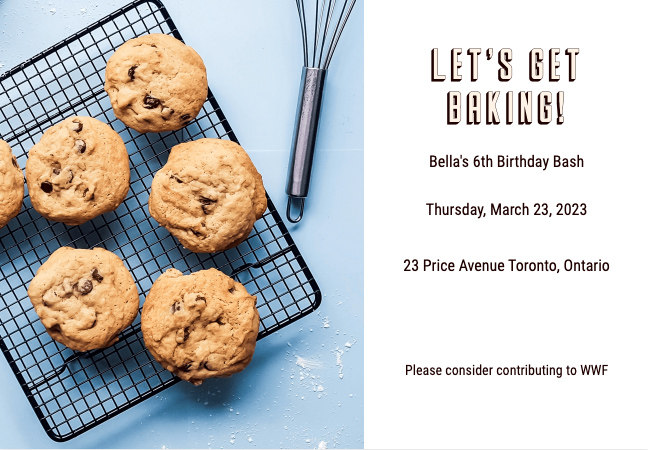 Unique and meaningful kids birthday invites with charity focus