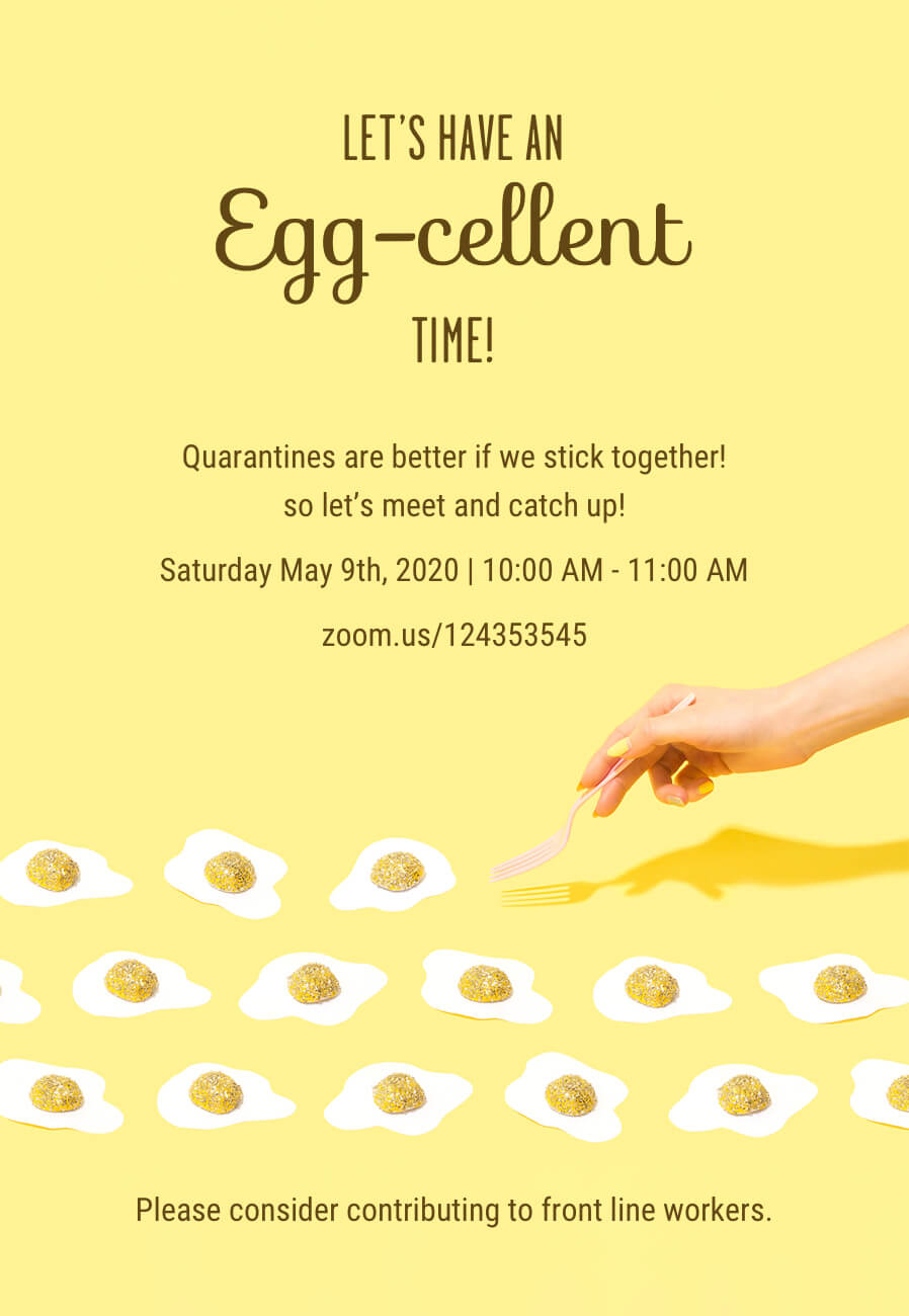 Personalized party invitation templates with donation options